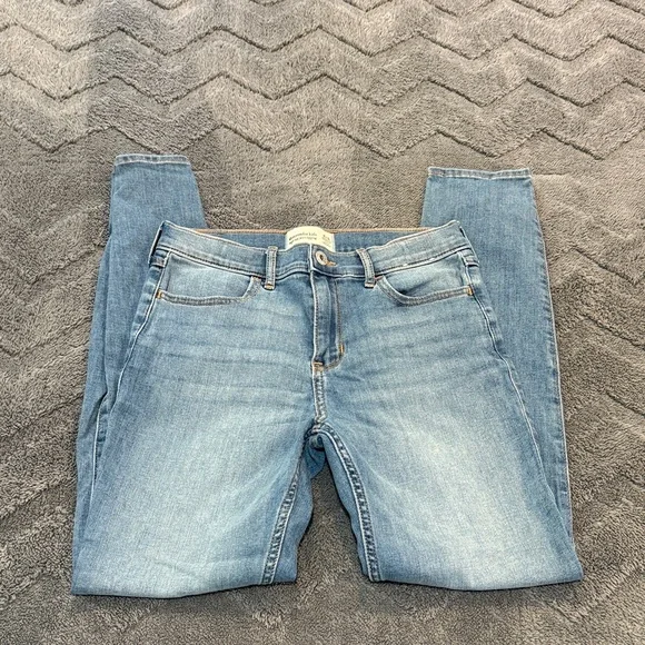 Abercrombie Kids Light Blue Skinny Jeans size 15/16 NWOT - Picture 3 of 7